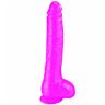 Dong dildo realistico rosa con ventosa