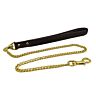 Restraining Bound Nubuck Leather Leash 108 cm