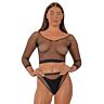 Lingerie Set Lace by LJ Fence Net Crop Top en Bottoms