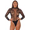 Teddy Lace High Neck met verleidelijke uitsnijdingen