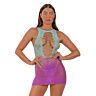 Babydoll Lace Ombre Mini Jurk met Kantdetails