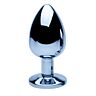 Buttplug Precious Metals Large met juwelenbasis Plata