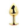 Buttplug Toosh Large Stone met juweelbasis Rojo