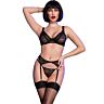 Lingerie Chilirose CR 4692 Set Zwart Sensueel
