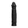 Dildo ALL BLACK 26 CM voor krachtige stimulatie
