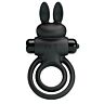 Vibrerend Anillo Pretty Love III Konijn Zwart