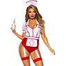 Disfraz Nurse Sexy Leg Avenue Rood/Wit - Verleidelijk