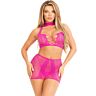 Top en Minifalda Leg Avenue - Fucsia