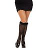 Medias tot de knie Leg Avenue Volantjes Zwart