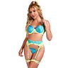 Lingerie Set SUBBLIME 955311 Groen Blauw Elegant