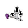 Buttplug set S Pleasures Metal LIA