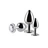 S Pleasures Metal MAX buttplug set (3 maten)
