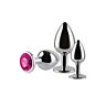Plugs S Pleasures Metal MAX light blue voor analen stimulatie