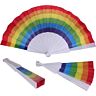 Vlaggenfan PRIDE met LGBT-vlag in regenboogdesign