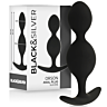 Ballen Anale BLACK&SILVER Orson met Zijdeachtig Silicone