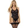 Lingerieset SUBBLIME BODY CON CADENAS + LIGUEROS L/XL