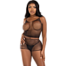 Top en broekset Leg Avenue - Twist mesh
