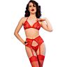 Conjunto van lingerie CHILIROSE CR 4848 met kant