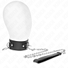 KINK Halsband met Leash 65 cm Model 2 | 3 Ringen