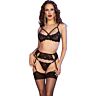 Lingerie Set Chilirose CR 4697 met Liguero en Medias