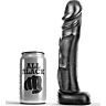 Dildo ALL BLACK 22 cm realistisch en flexibel