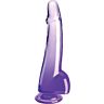 Dildo KING COCK - Clear met testikels 19 cm