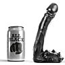 Dildo ALL BLACK 19 cm realistisch slank