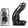 All Black realistische dildo 15 cm