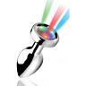 Light up - plug anal pequeño  - plateado