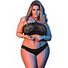 Lingerieset Bandeaux & Panty Black L/XL