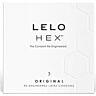 Condooms LELO HEX 3 Stuks | Zeshoekige Structuur Voor Gevoel