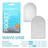 Masturbator Tenga Pocket Wave Line met unieke texturen