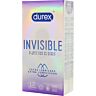 Preservativos DUREX Invisible Extra Lubricado 12 Stuks