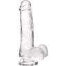 Dildo S Pleasures Jelly Dildo Transparent M met ventosa