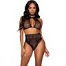 Lingerie Set Leg Avenue Haltertop en Tanga