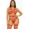 BDSM Lingerie Leg Avenue Kink Teddy Harness