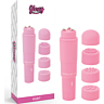 Mini vibrator GLOSSY Kurt met 4 verwisselbare koppen