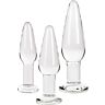 Anaalplug set S Pleasures Crystal APOLLO