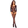 Bodystocking PASSION BS125 met open kruis