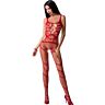Bodystocking Passion BS058 met rode kleur en unieke pasvorm