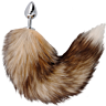 Plug Anal DARKNESS TAIL BUTT PLUG SILVER met Harige Staart