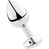 Plug anal SECRETPLAY 7 CM van aluminium en kristal