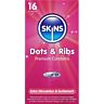 SKINS Dots & Ribs Condooms - Premium Pakket 16