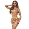 Lingerieset SUBBLIME S/M met bloemenpatroon