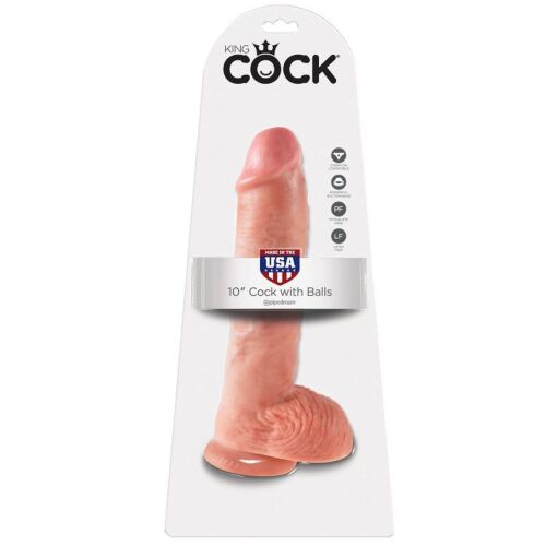 Dildo KING COCK 10 - Realistisch en gedetailleerd