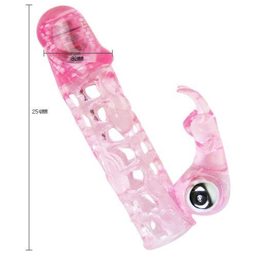 Penis Sleeve BAILE Ultimate Love Extender met Stimulatie