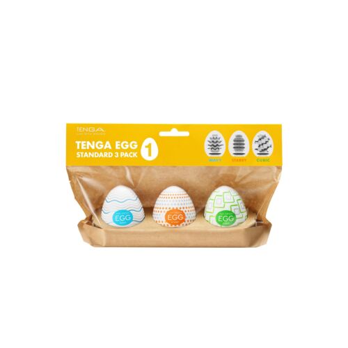 Masturbator Tenga EGG STANDARD 3 PACK I met texturen