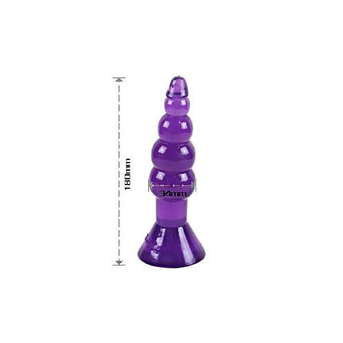 BDSM Anal Plug BAILE 17 CM - Golfachtige vorm voor comfort
