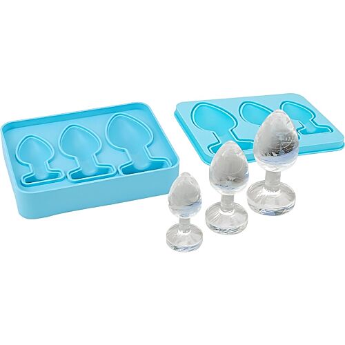 Loving Joy buttplug-ijsblokjesvorm met drie maten