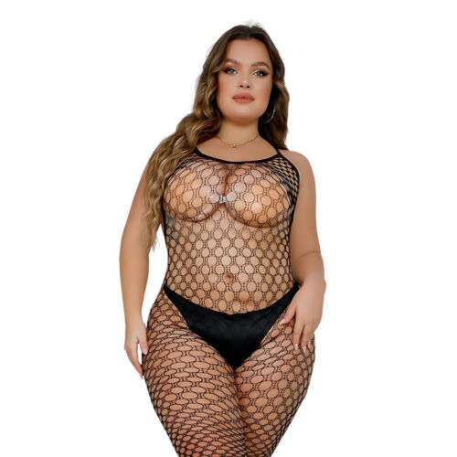 Bodystocking Lace Plus Size Voetloos